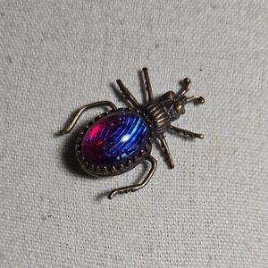 Sadie Green Beetle Brooch